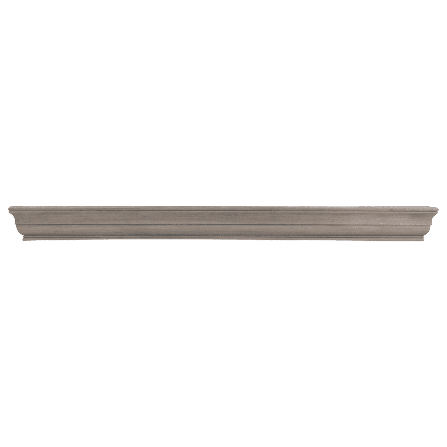 48" Ash Gray Stained Wood Floating Mantel Shelf