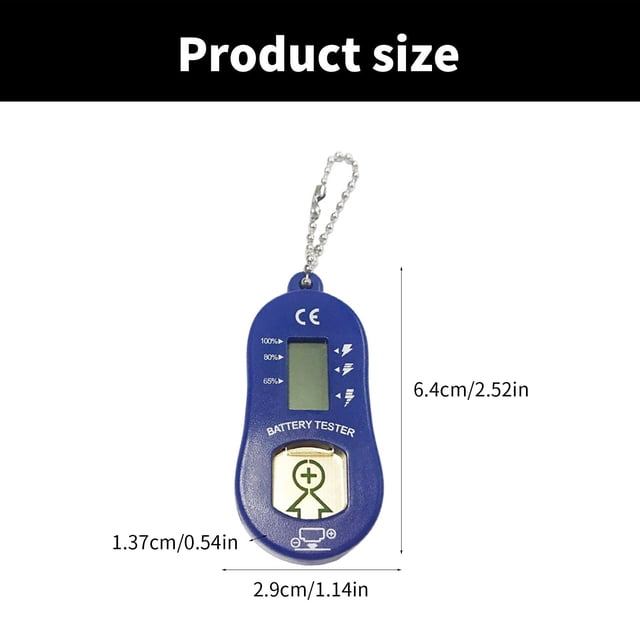 JJKBVCLO Hearing Help Battery Checker With Storage Compartment Accurate Battery Measure Suitable For Elderly Users