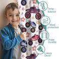 thumbnail image 3 of Blackout Kids Curtains,Monster Cartoon Trucks Cars Pattern Childrens Insulated Curtains Set Of 2,Bedroom Essentials,Toddler Room Decor 42"x54"(106x137cm), 3 of 4