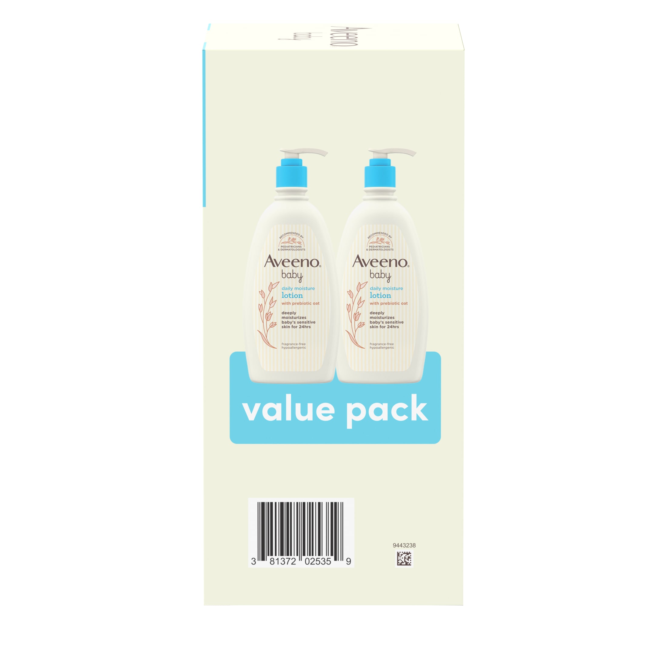 Aveeno Baby Daily Moisture Lotion with Oat, 2-Pack 12 oz photo 8