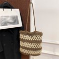 thumbnail image 1 of Mujeres de vacaciones Bolsa de paja Gran capacidad Bolsa de playa informal, 1 of 9