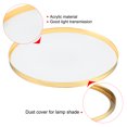 thumbnail image 4 of Unique Bargains 4.8 Inch Inner Dia. Lampshade Diffuser, 2 Pieces Dustproof Dust Protection Cover Acrylic Board for Barrel Lamp Shade, 4 of 6
