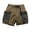 AB83 Green, variant on Cargo Shorts For Men Color Block Elastic Waist Straight Leg Shorty Fashion Cool Man Outdoor Active Street Athletic Shorts Black Size M