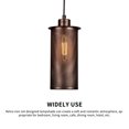 thumbnail image 4 of Lámpara De Techo Vintage Luz Colgante Retro Lámpara Colgante De Hierro Lámpara Elegante Sombra Breve Estilo Industrial Luz De Suspensión Para Dormitorio Sala De Estar Café Hotel Bar Galería De Arte Advancent HA025266-02, 4 of 5