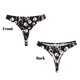 thumbnail image 3 of Balery Skeleton Tangas de Algodón para Mujer con Estampado – Ropa Interior Sexy, Transpirable, G-string-XX-Large, 3 of 6