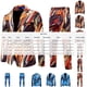 thumbnail image 3 of RKSTN Tuxedo Suits for Men 2PC Lapel Single Breasted Button Printed Dress Suit Sets Men's Turndown Regular Fits Floral Print Blazers and Pant 2 Piece Set Wedding Business Performance Prom Dress Set, 3 of 9