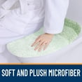 thumbnail image 2 of Buganda Soft Microfiber Toilet Lid Cover, Washable Bathroom Seat Covers, Fits Most Round, Elongated and Oblong Lids, Sage Green, 19.5"X18.5", 2 of 8