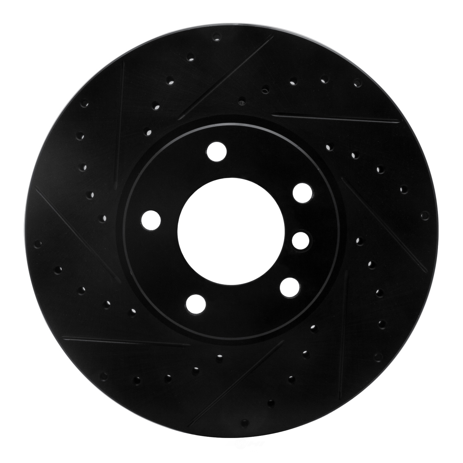 Dynamic Friction Company 633-31051L DFC Brake Rotor - Drilled And Slotted - Black