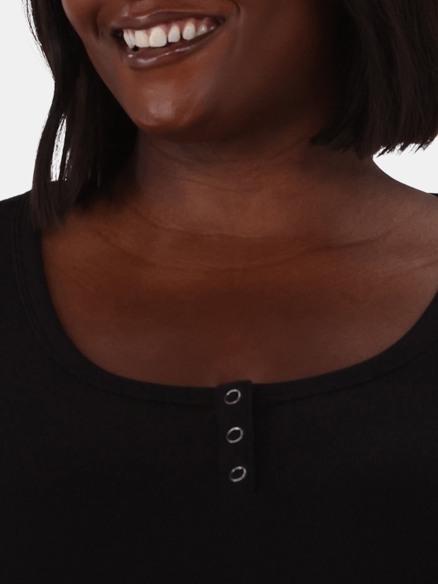 Terra & Sky Women’s Plus Rib Tee, Sizes 0X-5X