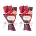 thumbnail image 1 of Mini ramo de rosas falsas de girasol, pétalos de flores de jabón hechos a mano, decoración floral artificial, regalo romántico de aniversario, cumpleaños para mujeres, esposas y madres., 1 of 8
