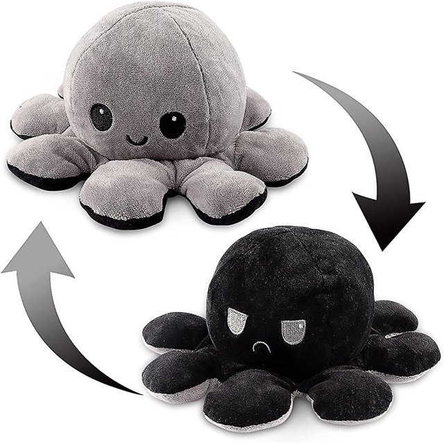 Octopus Cuddly Toy -octopus Plush Toys -reversible Octopus Plush For Turning.