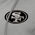thumbnail image 2 of Women's Antigua  Heather Gray San Francisco 49ers Seeker Full-Zip Hoodie Jacket, 2 of 2