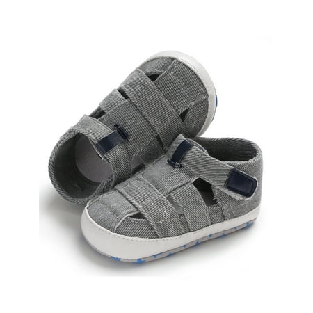 

Pudcoco Boys Girls Cloth Closed Toe Outdoor Sport Sandals Shoes