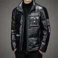 thumbnail image 5 of Chaqueta de invierno de plumón para hombre, chaqueta brillante, plumón de pato para hombre, ropa de diseñador con relleno ligero para hombre, abrigo informal para hombre, 5 of 5