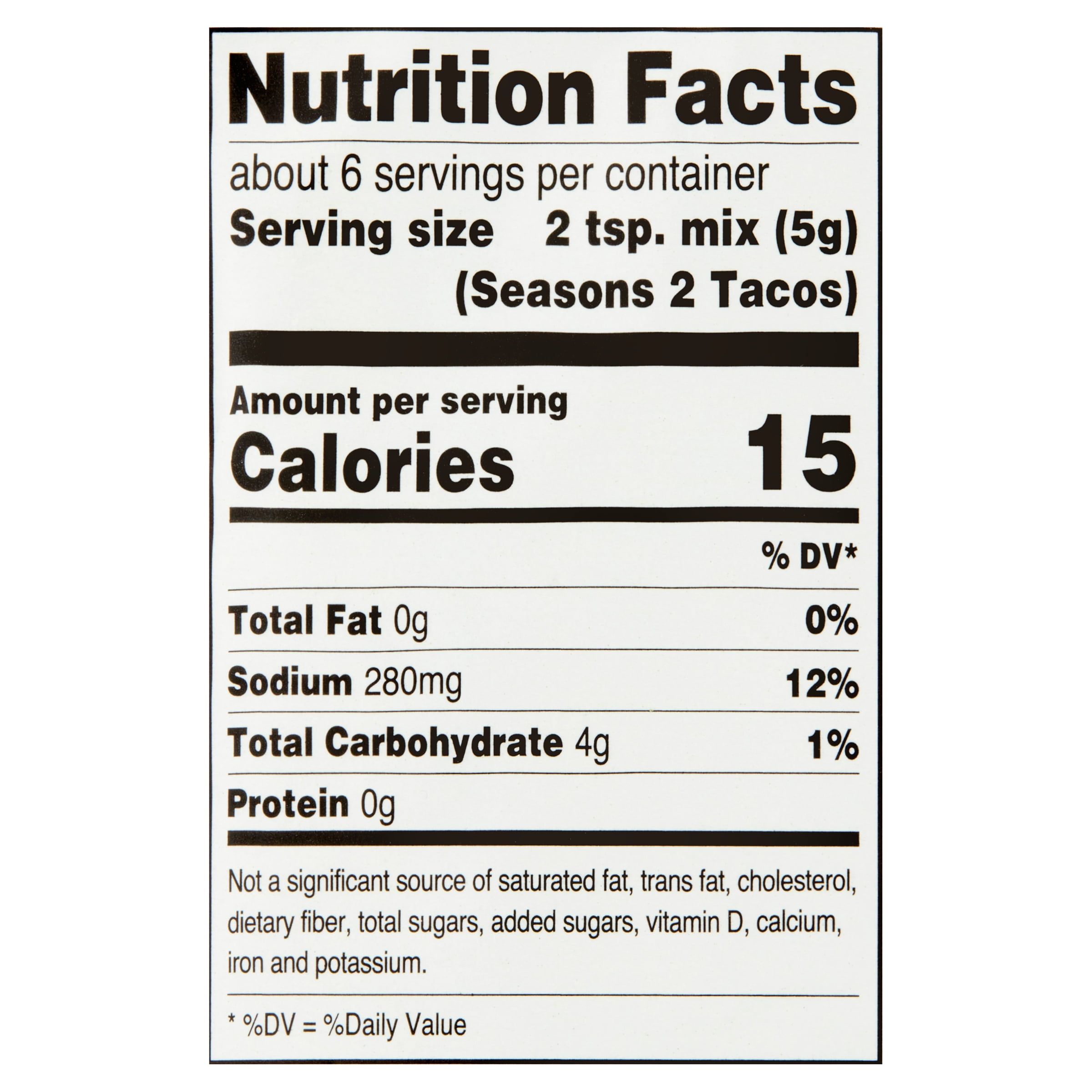 Great Value Mild Taco Seasoning Mix, 1 oz