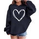 thumbnail image 1 of Sudadera con capucha y estampado de corazón de San Valentín, sudadera de manga larga para niños y niñas, chaqueta para niñas de talla mediana y grande., 1 of 7