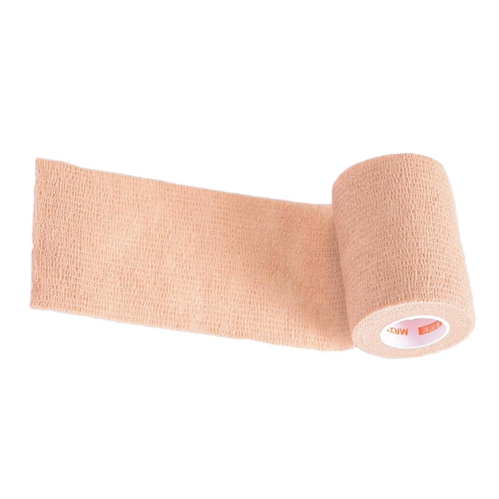 DOLITY 6xElastic Non Woven Self Adhesive Cohesive Wrap Tape Roll Skin Color 6 Pcs