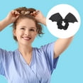 thumbnail image 3 of Unique Bargains 1 Pc Hair Elastic Fashion Halloween Bat Hair Ties Black, 3 of 5
