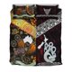 thumbnail image 3 of Nueva Zelanda Maorí Aotearoa y Australia Aborigen Ropa de Cama Conjunto Rojo, 3 of 5