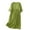 #01 Green, variant on Busydd Womens Fall Dresses Solid Color Short Sleeve Dress for Women Fashion Round Neck Women's Casual Dresses Flowy Cotton Linen Long Dress M