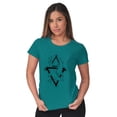 thumbnail image 5 of Triangle Dolphin Symbol Spirit Animal Women's T Shirt Ladies Tee Brisco Brands M, 5 of 6