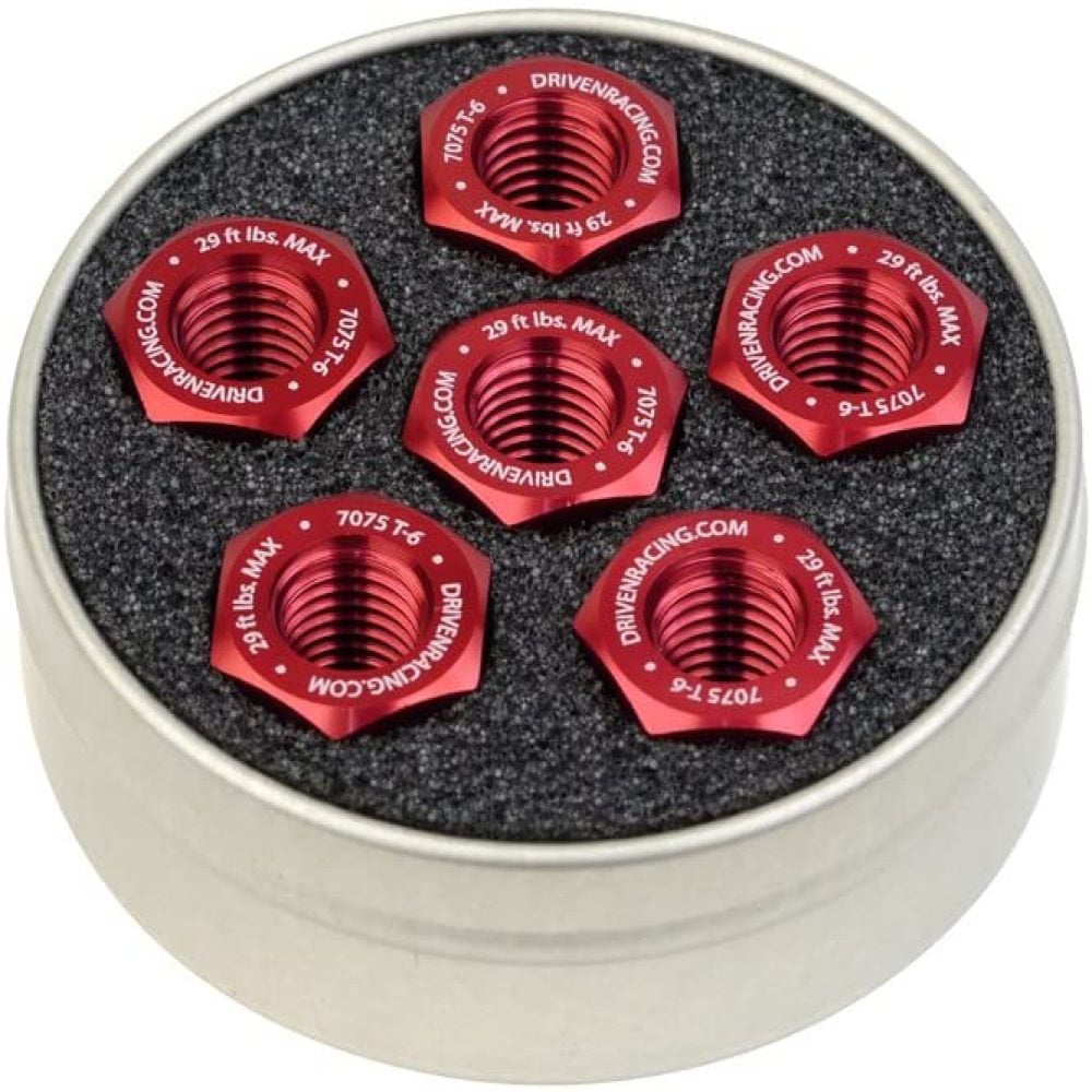 DSN-RD Driven Sprocket Nuts Most Sportbikes 10mm X 1.25 Red