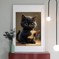 thumbnail image 2 of Diamond Art Kits for Adults - 5d Cute Black Kitten Holding Paper Pencil Diamond Painting for Adults, Diamond Art for Adults Beginners, Diamond Painting Kits for Adults for Home Wall Decor, 2 of 7