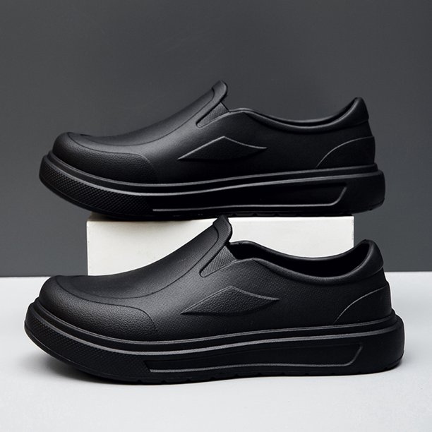 Zapatos de chef de EVA para hombre, cómodos y antideslizantes para la cocina (Negro 43)