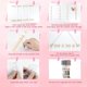 thumbnail image 4 of Organizador de lazos para el cabello para niñas, diademas para bebés, accesorios para el cabello, organizador de almacenamiento, decoración para colgar en la pared para habitación, 4 of 4
