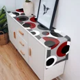 thumbnail image 6 of Geometric Figures Dark Red Grey Table Runner ration Home r Dinner Table ration Table r, 6 of 7