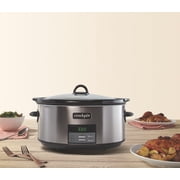 Crockpot® Programmable 8-Quart Slow Cooker, Black Stainless Collection