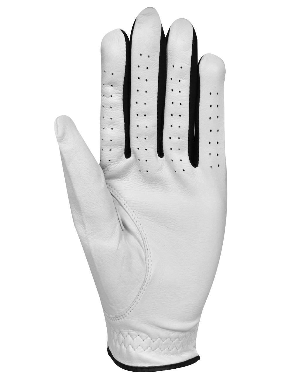 Rock Bottom Golf MLH Cabretta Leather Glove (5-Pack) White/Black Medium/Large