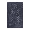 thumbnail image 2 of Black Washable Rug 5x8 Area Rug (Black+Gray, 5' x 8'), 2 of 5