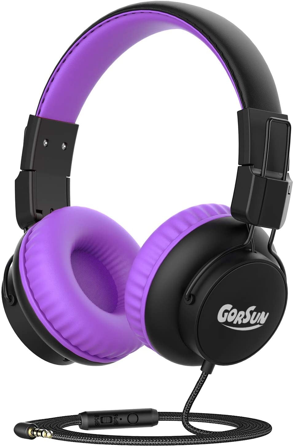 Auriculares para niños gorsun, con control de volumen limitado
