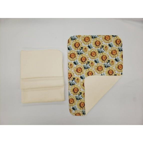 Harvest Sunflowers Hand Towels (Set of 4) (Towel Color: Off White)