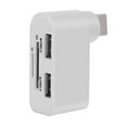 thumbnail image 4 of Lector de Tarjetas de Plástico Blanco Soledad HUB Splitter TF Mini USB 2 puertos, 4 of 7