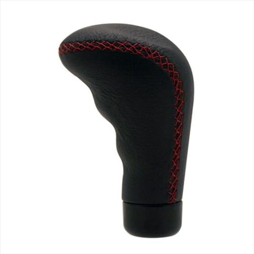 MANUAL GEAR GAITER BLACK LEATHER RED STITCHING