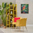 thumbnail image 4 of Stupell Industries Bohemian Jungle Macaw on Branch Brown Floating Frame Canvas Art, 17 x 21, by Ramona Murdock, 4 of 8
