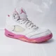 thumbnail image 3 of A i r-Jor-dan 5 Retro WNBA 'Pinksicle' 'Safety Orange' 440892-168 Sz 7Y (NO INSOLES, 3 of 6