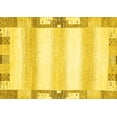 thumbnail image 1 of Ahgly Company Indoor Rectangle Solid Yellow Modern Area Rugs, 2' x 4', 1 of 4