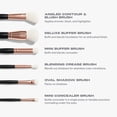 thumbnail image 4 of Set de brochas de maquillaje MORPHE Rose Away de 6 piezas con estuche, 4 of 8