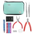 thumbnail image 4 of 9pcs/set Portable Ohm Tester Screwdriver Winding Rods Tweezers Pliers Coil Hand Tool Kit Spare Parts for RBA RDA Rebuildable Electric Cigarette Atomizer with Storage Case, 4 of 5