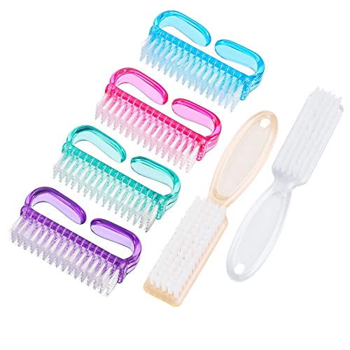 Handle Grip Nail Brush, Hand Fingernail Scrub Cleaning Brushes for Toes