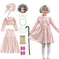 thumbnail image 1 of Penkiiy 100 días de escuela Old Lady Ropa para niños 100 Abuela Abuela Vestido para niñas, 1 of 8