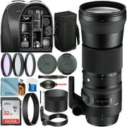 Sigma 150-600mm f/5-6.3 DG OS HSM Contemporary Lens for Canon EF with SanDisk 32GB Card + Case + Filter Kit + ZeeTech Accessory