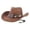 01-Coffee, variant on BRICH Cowboy Hats for Women Men Wide Brim Western Cowboy Hat Classic Roll up Resistant Felt Rancher Hats 04-Khaki One Size