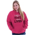 thumbnail image 3 of Squeeze With Five Breast Cancer Hoodie Sweatshirt Women Brisco Brands S, 3 of 6