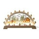 thumbnail image 2 of Adorno de puente de vela LED iluminado de madera de Papá Noel navideño, decoración navideña para interiores, funciona con pilas, 2 of 7