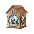 thumbnail image 2 of Christmas Luminous Cabin Window Display Christmas Tree Door Wooden Decoration, 2 of 5