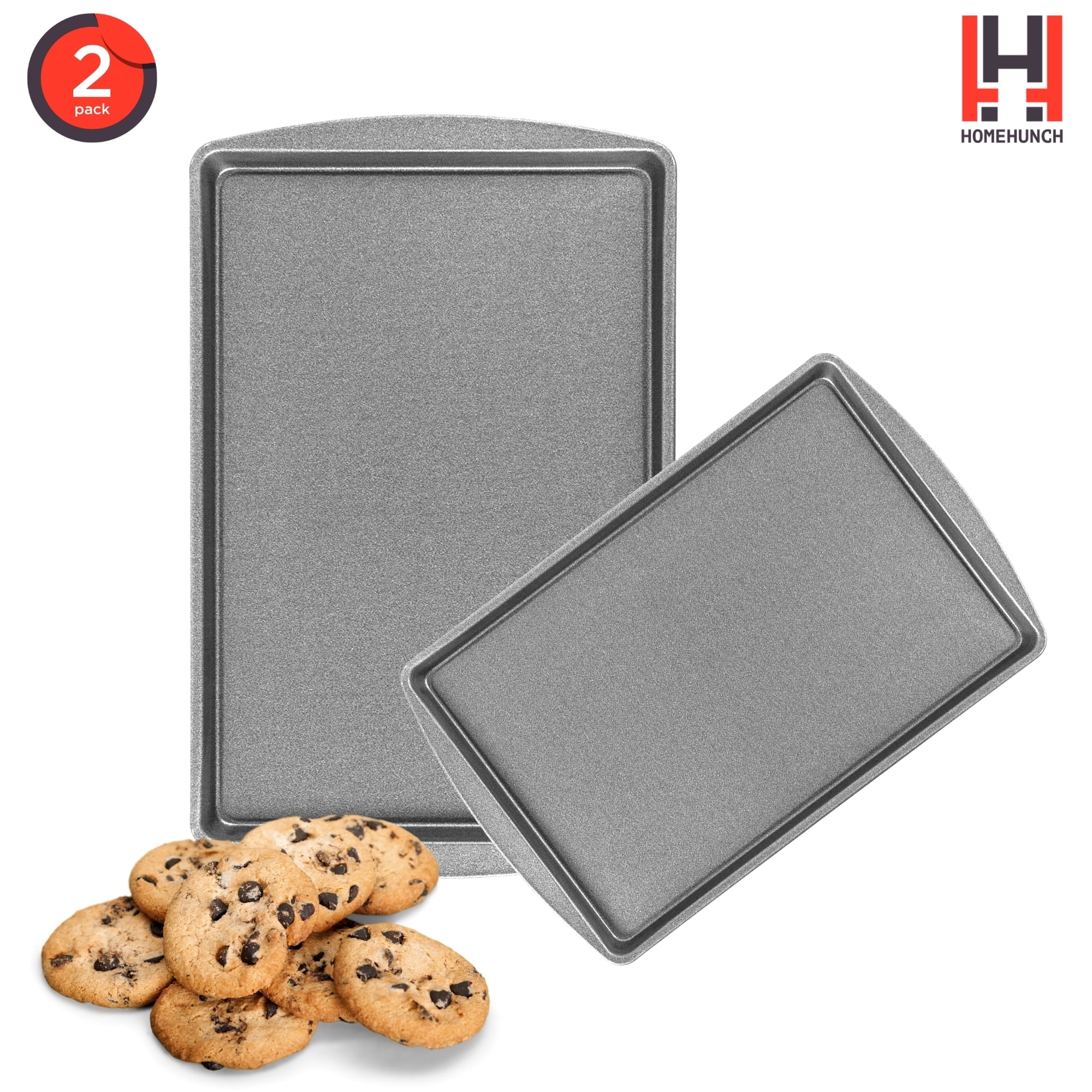 HomeHunch 6" x 6" Metal Nonstick Cookie Sheet, (2 Pieces)